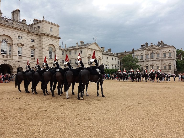 Horse Guards Parade in London. Photo Credit: © Romainbehar via Wikimedia Commons.