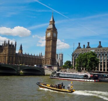 View of Palace of Westminster and Big Ben from the Thames River.  Photo Credit: © Ursula Petula Barzey.