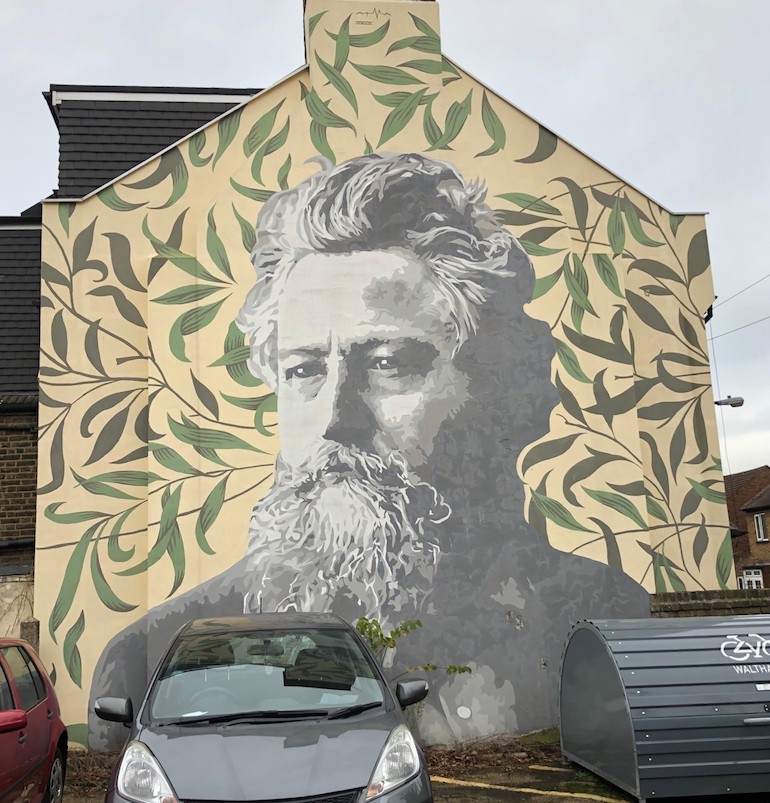 William Morris mural in Walthamstow, London. Photo Credit: © Gail Jones.