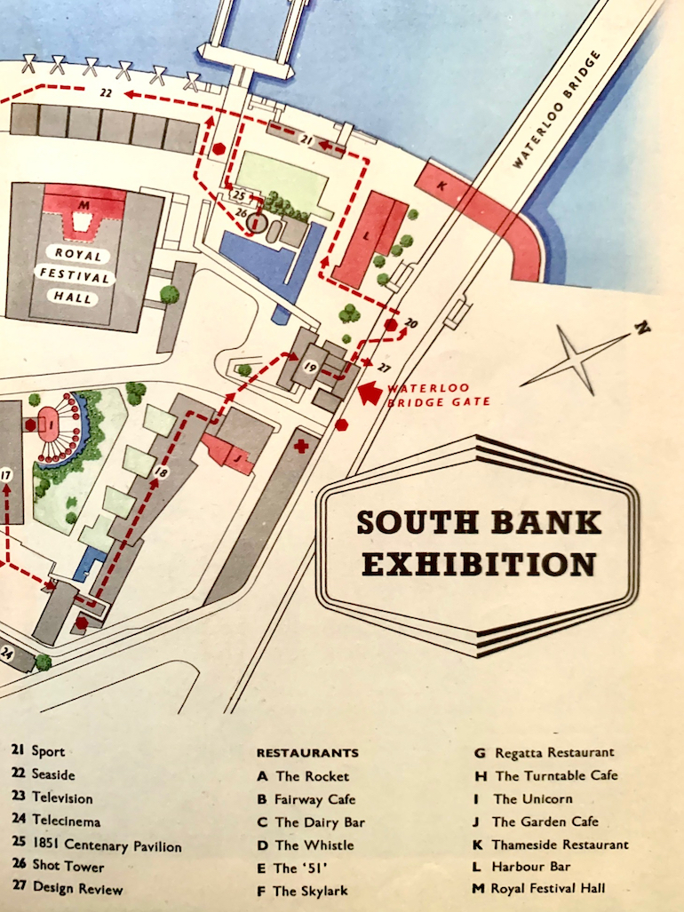 The South Bank Festival of Britain site had 13 restaurants. Photo Credit: © HM Stationery Office.