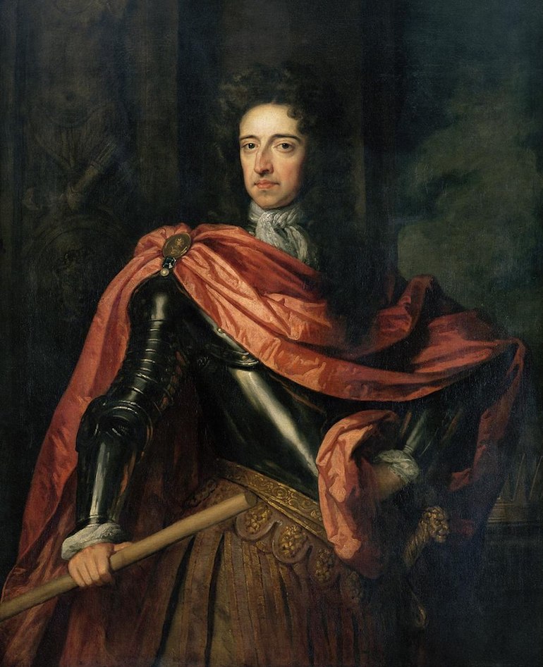 Portrait of William III of England by Sir Godfrey Kneller, 1680s. Photo Credit: © Public Domain via Wikimedia Commons.
