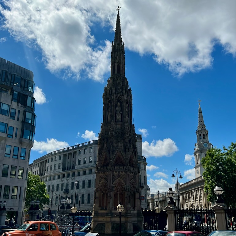 Eleanor Cross at Charing Cross Station in London. Photo Credit: © Ursula Petula Barzey.