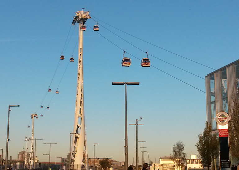 Emirates Cable Car in London. Photo Credit: © Fiona Lukas.