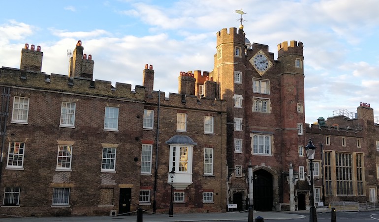 St James's Palace in London. Photo Credit: © Mark King. 