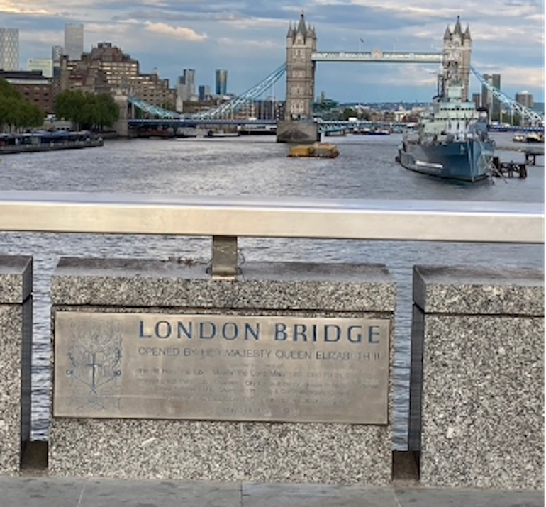 London Bridge referenced in The Waste Land poem by T.S. Eliot. Photo Credit: © Rick Jones. 