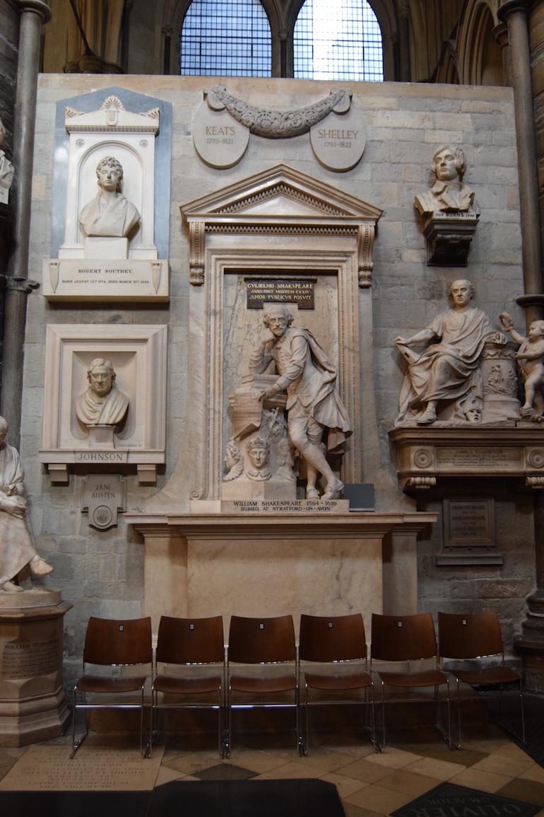 Westminster Abbey Burials: Poets Corner. Photo Credit: © David Streets.