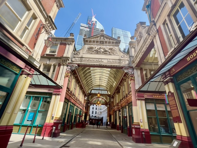 Entrance to Leadenhall Market in London. Photo Credit: © Ursula Petula Barzey.