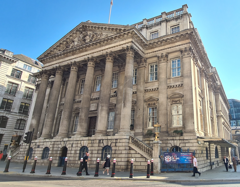 Mansion House is the official residence of the Lord Mayor of London. Photo Credit: © David Ilif. 