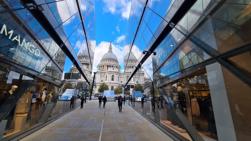 View of Saint Paul's Cathedral from One New Change. Photo Credit: © Nigel Haynes.