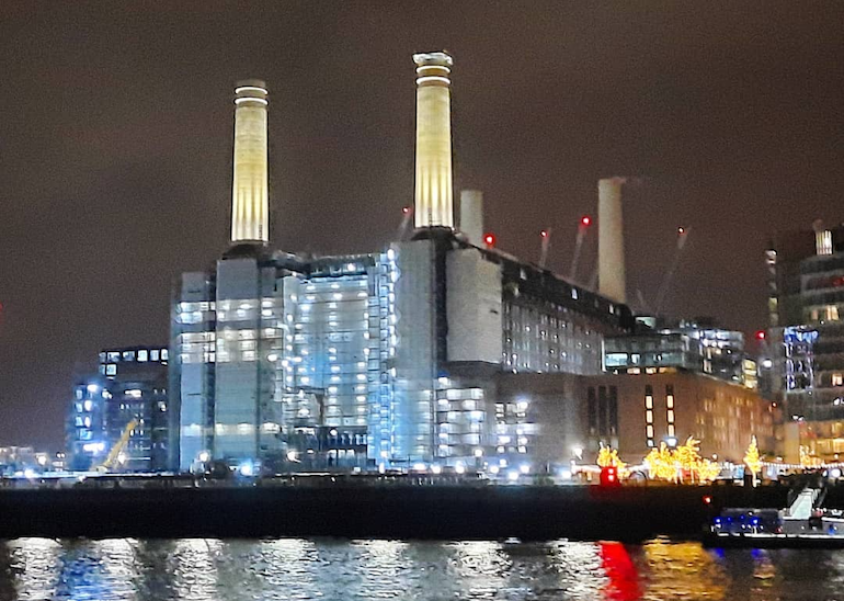 Battersea Power Station at night. Photo Credit: © Christopher Hayden.