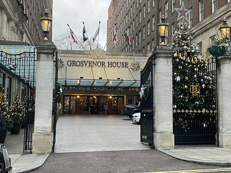 Grosvenor House Hotel in London. Photo Credit: © Sarah Wood. 
