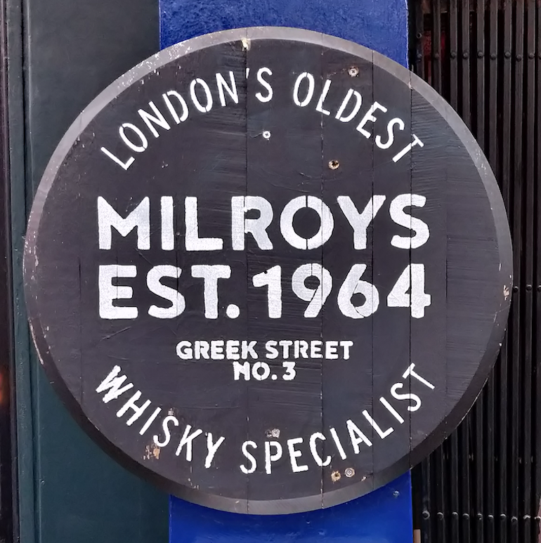 Milroy's of Soho - London's Oldest Whisky Specialist. Photo Credit: © Jonathan Cohen.
