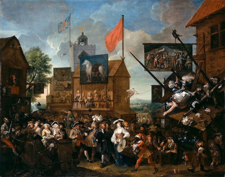 Southwark Fair painting by William Hogarth. Photo Credit: © Public Domain via Wikimedia Commons.