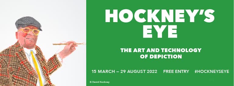 Hockney exhibition poster.