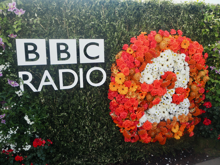 BBC Radio 2 sign at the 2016 RHS Chelsea Flower Show. Photo Credit: © Ursula Petula Barzey.