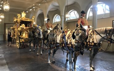 Gold State Coach at Royal Mews in London. Photo Credit: © Edwin Lerner.