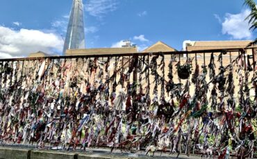 View of Crossbones Graveyard with Shard building off in the distance. Photo Credit: © Antony Robbins.