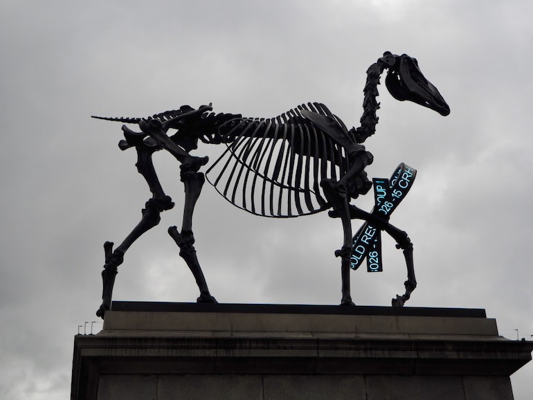 Fourth Plinth in Trafalgar Square_Gift Horse by Hans Haack. Photo Credit: © Ursula Petula Barzey.