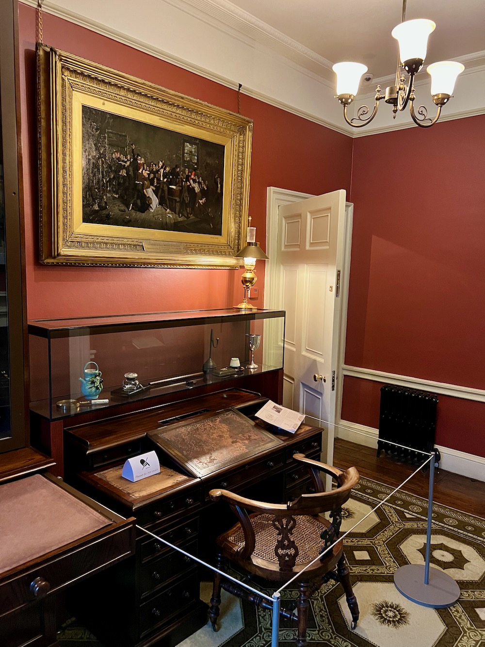 Charles Dickens desk at Charles Dickens Museum in London. Photo Credit: © Ursula Petula Barzey.