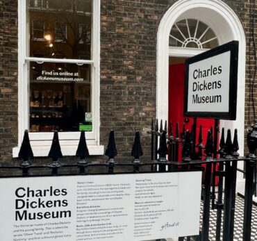Entrance to Charles Dickens Museum in London. Photo Credit: © Ursula Petula Barzey.
