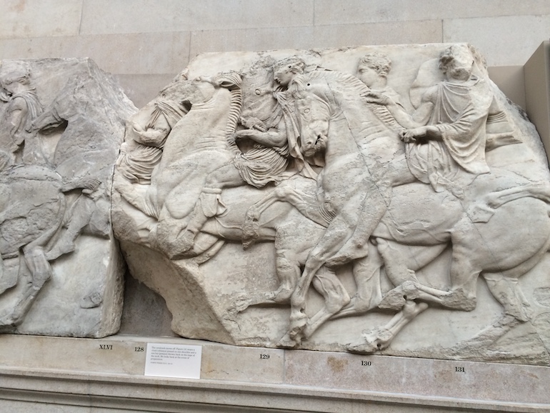 Horses, part of the Parthenon Marbles in the British Museum. Photo Credit: © Edwin Lerner.
