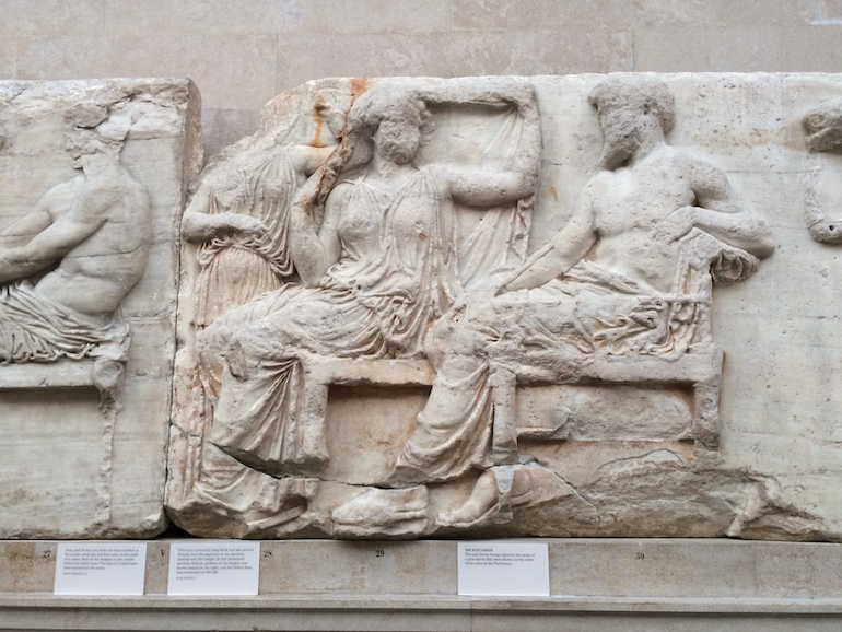 Three Gods, part of the Parthenon Marbles in the British Museum. Photo Credit: © Edwin Lerner.