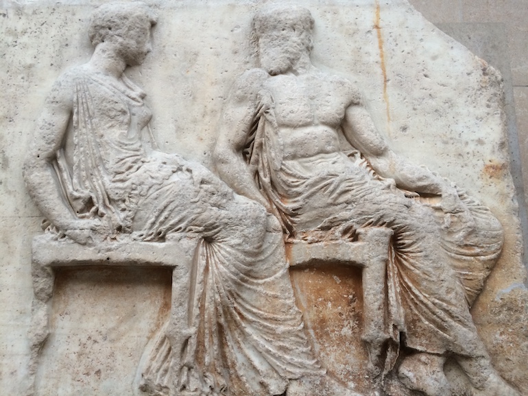 Two Gods, part of the Parthenon Marbles in the British Museum. Photo Credit: © Edwin Lerner.