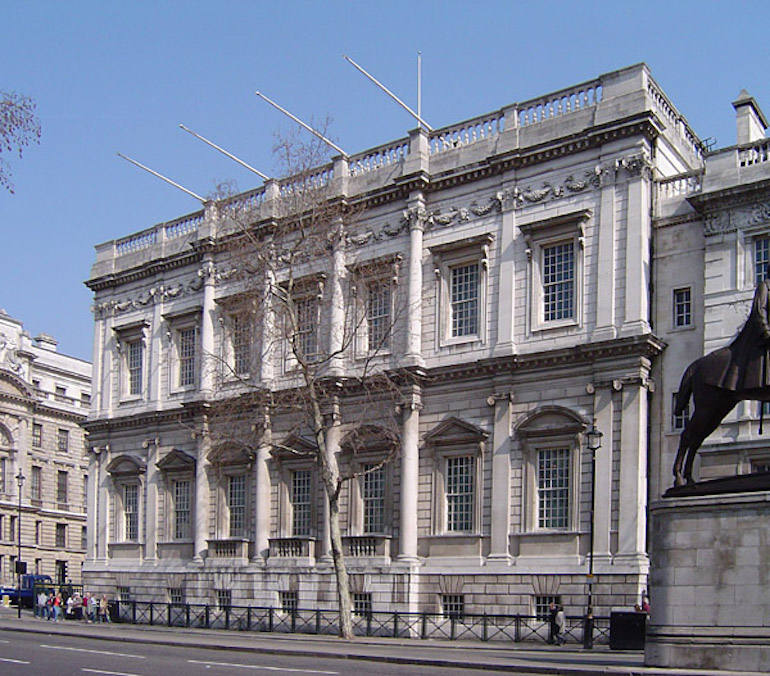Banqueting House London, the only remaining component of the Palace of Whitehall. Photo Credit: © ChrisO via Wikimedia Commons.
