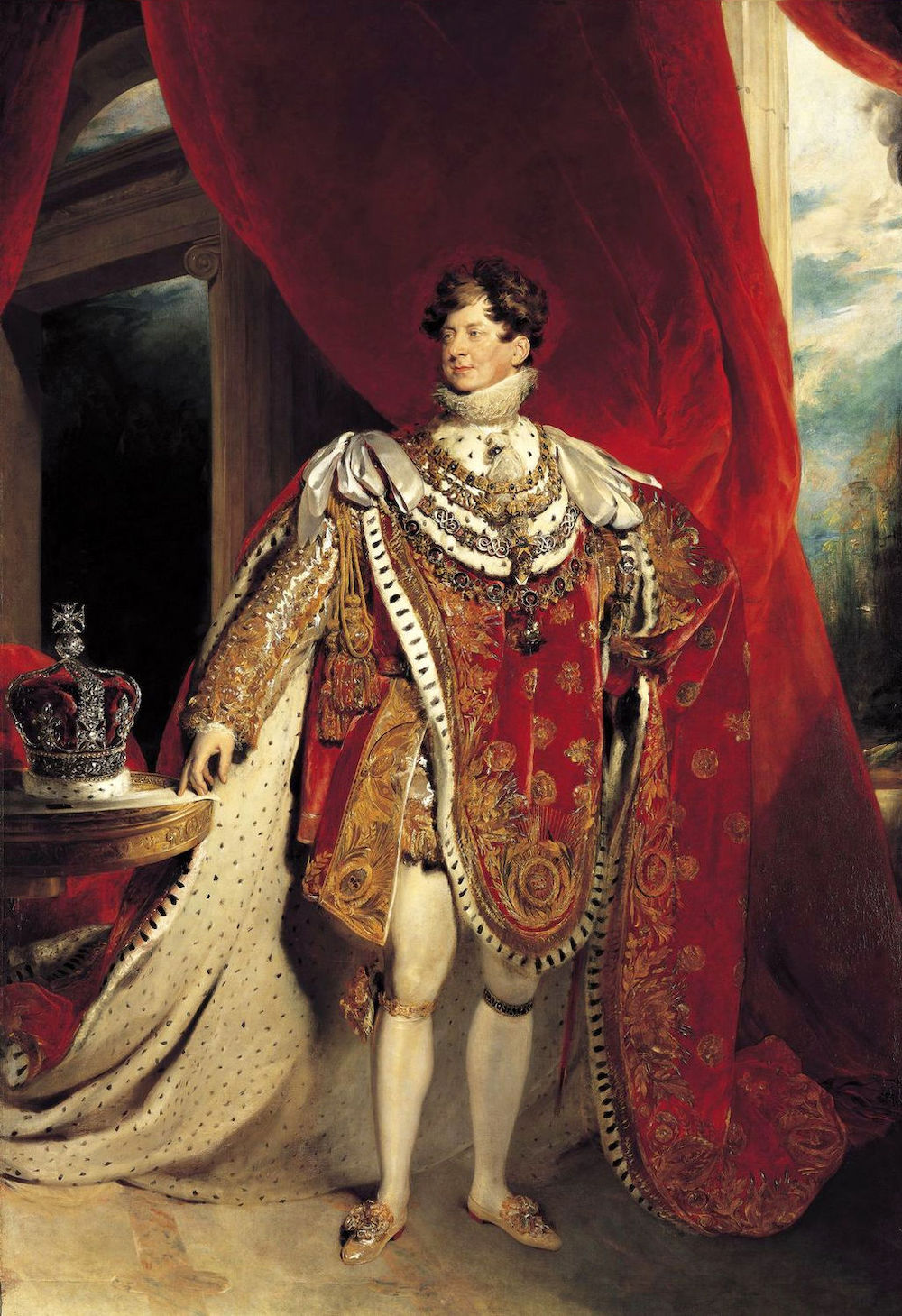 British Monarchs: King George IV coronation portrait by Thomas Lawrence, 1821. Photo Credit: © Public Domain via Wikimedia Commons.
