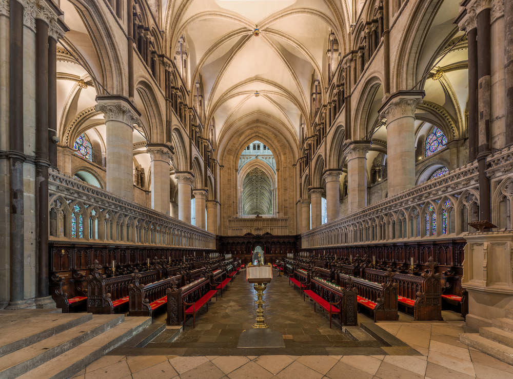 The Quire at Canterbury Cathedral. Photo Credit: © Diliff via Wikimedia Commons.