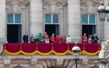The British Royal Family on Buckingham Palace balcony after Trooping the Colour 2023. Photo Credit: © Katie Chan.