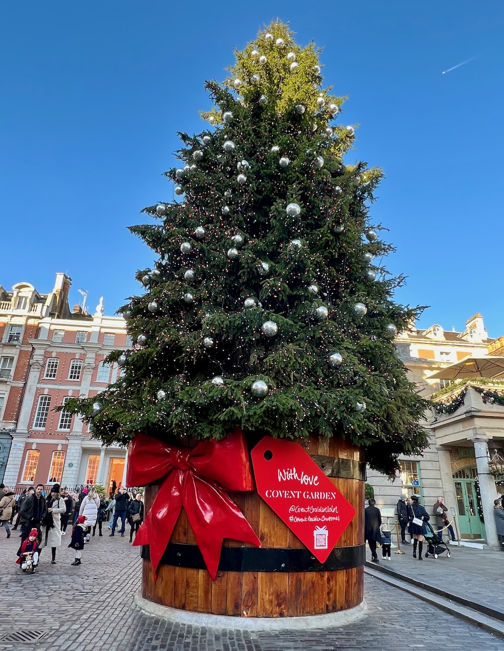 Covent Garden Christmas tree. Photo Credit: © Ursula Petula Barzey.
