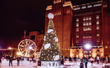 Ice Skating at Battersea Power Station. Photo Credit: © Battersea Power Station.