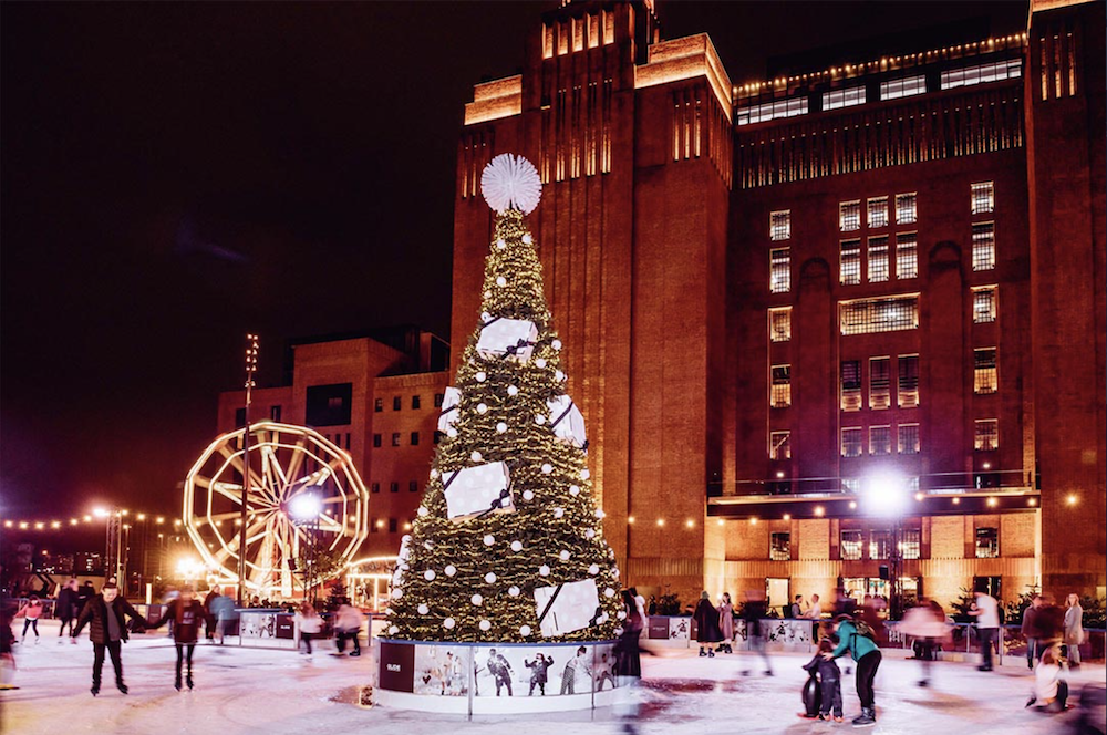 Ice Skating at Battersea Power Station. Photo Credit: © Battersea Power Station.