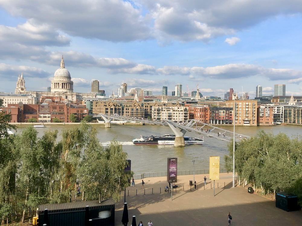 View of London Millennium Bridge from Tate Modern. Photo Credit: © Ursula Petula Barzey.