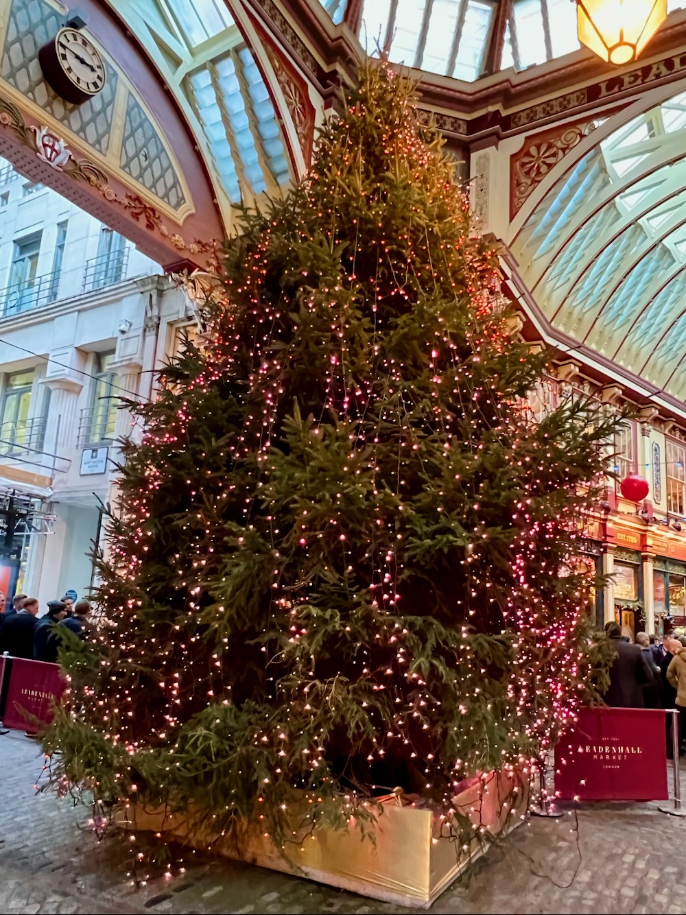 Christmas Tree at Leadenhall Market in London. Photo Credit: © Ursula Petula Barzey.