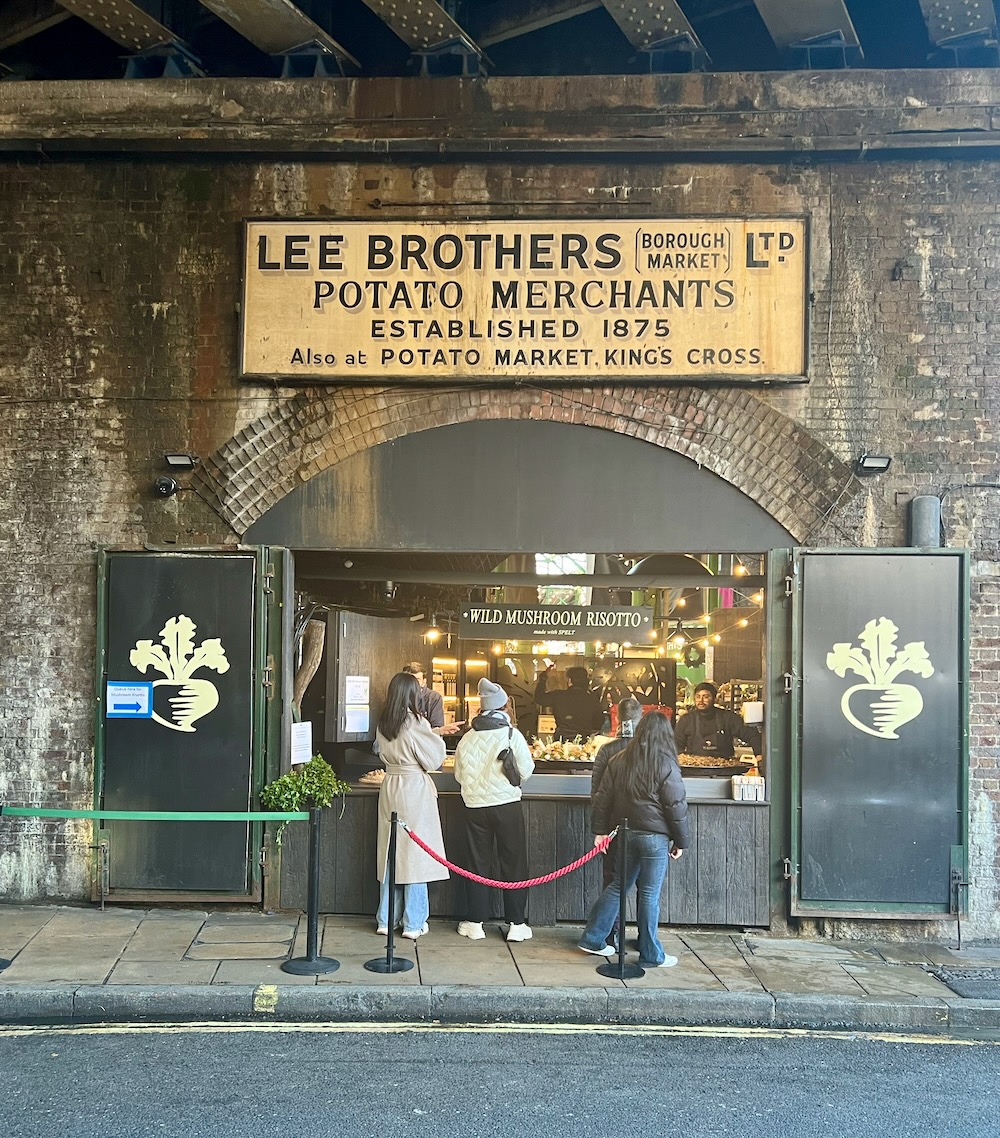 Lee Brothers Potato Merchants in Borough Market in London. Photo Credit: © Ursula Petula Barzey.