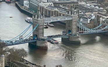View of Tower Bridge from Horizon 22. Photo Credit: © Ursula Petula Barzey.