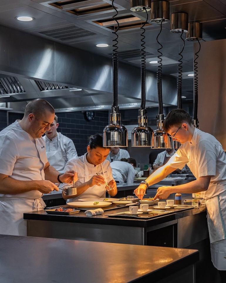Behind the scene at Restaurant Gordon Ramsay in London. Photo Credit: © Gordon Ramsay Restaurants.