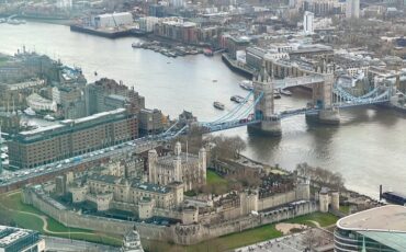 View of Tower of London and Tower Bridge from Horizon 22. Photo Credit: © Ursula Petula Barzey.