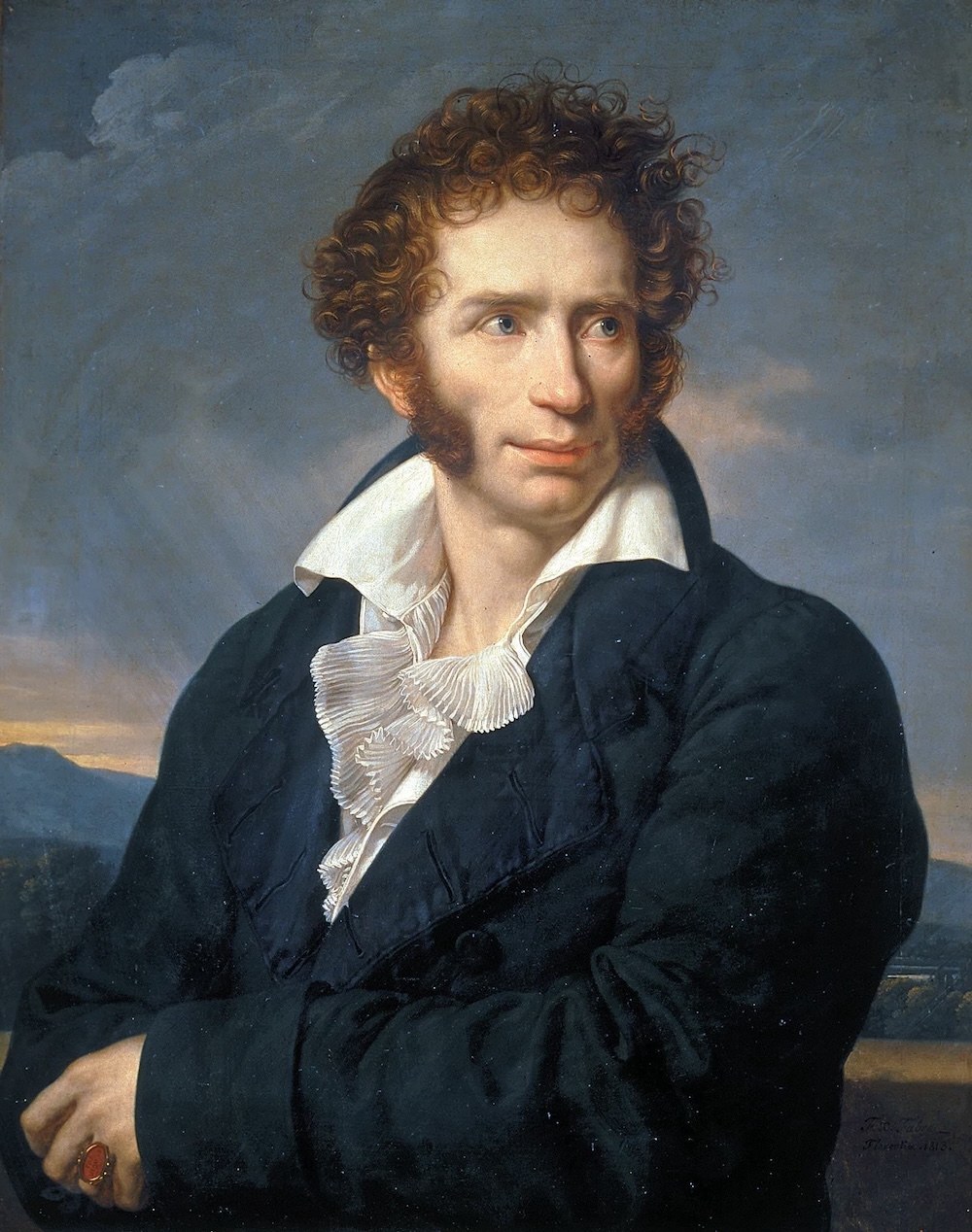 Portrait of Italian poet Ugo Foscolo by François-Xavier Fabre. Photo Credit: © Public Domain via Wikimedia Commons.