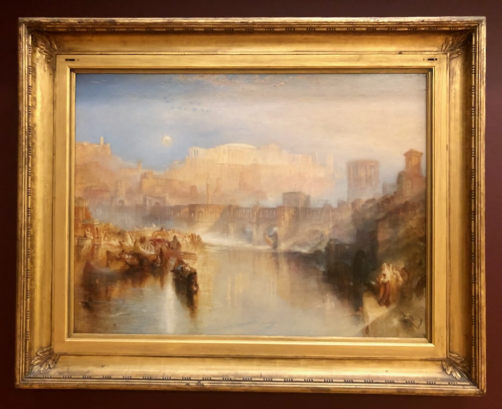 Ancient Rome: Agrippina Landing with the Ashes of Germanicus painting by Joseph Mallord William Turner at Tate Britain.  Photo Credit: © Ursula Petula Barzey.
