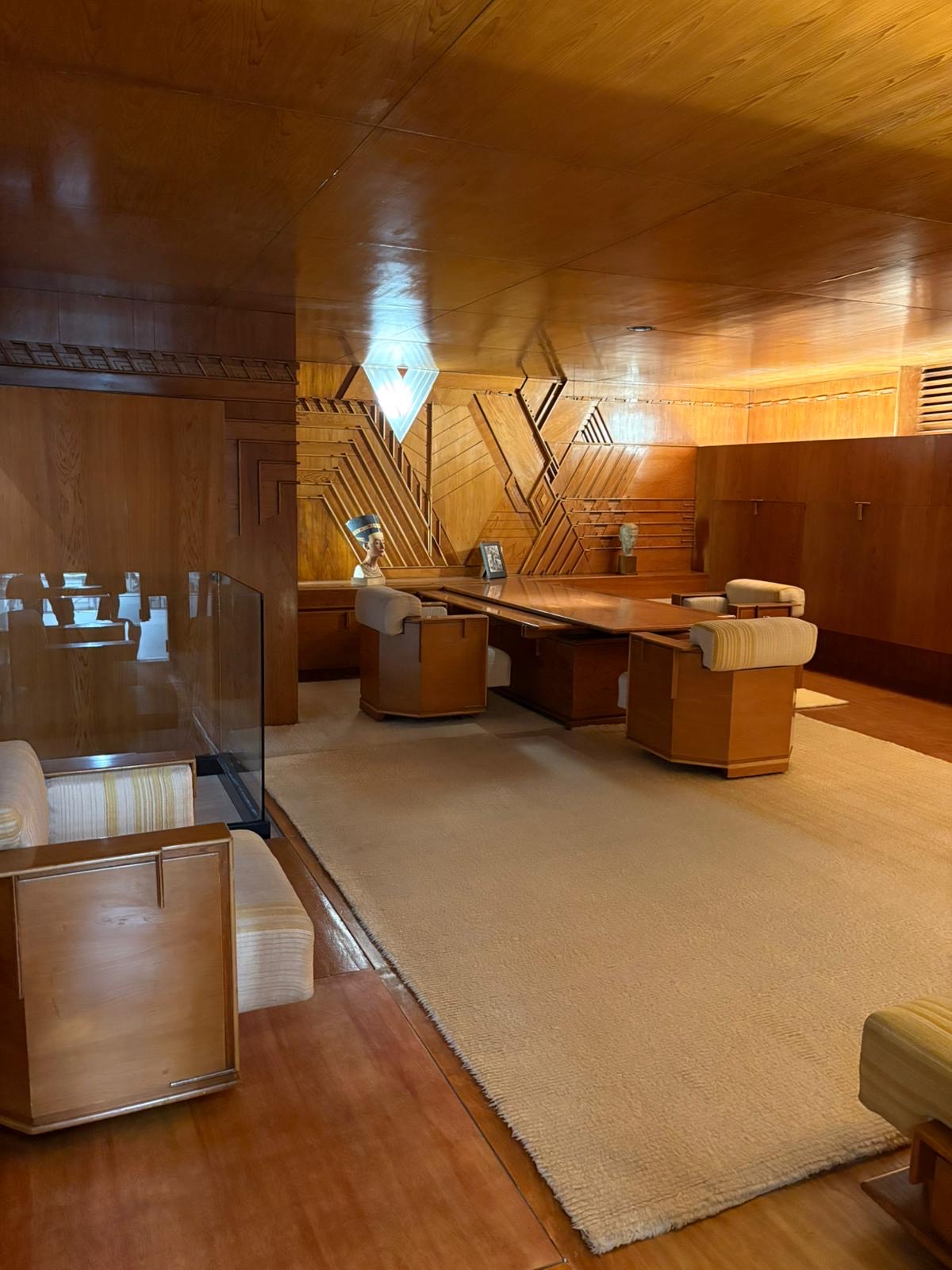 Kaufmann Office by Frank Lloyd Wright at V&A East Storehouse. Photo Credit: © Chris Van Hayden.