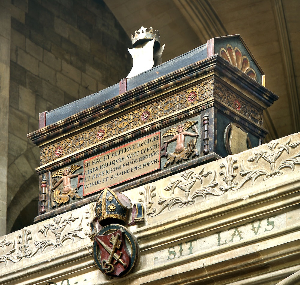 One of Winchester Cathedral's famous mortuary chests, traditionally believed to contain the remains of King Canute and Queen Emma of Normandy. Photo Credit: © Winchester Cathedral. 