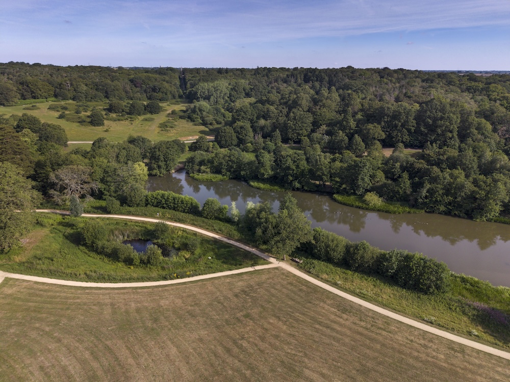 Aerial view of Trent Park © James O. Davies. Photo Credit: © Trent Park Museum Trust.