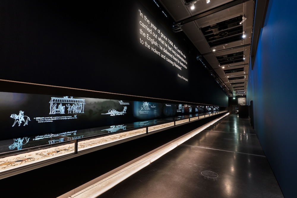 Bayeux Tapestry Exhibition. Photo Credit: © The Trustees of the British Museum.