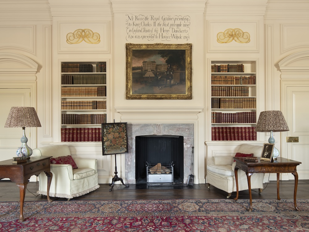 Trent Park House of Secrets, the library with Whistler inscription. Photo Credit: © James O.Davies.