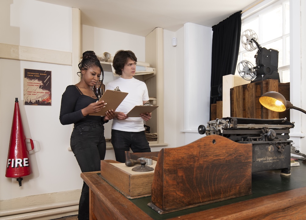 Visitors in the basement rooms at Trent Park House of Secrets. Photo Credit: © James O. Davies.